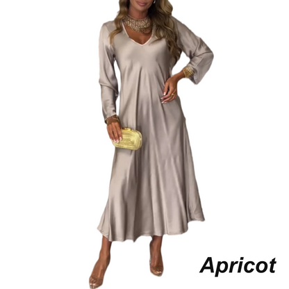 📦Consegna gratuita📦Maxi abito lucido elegante da donna